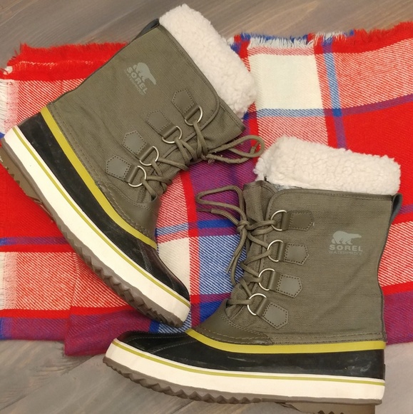 army green winter boots